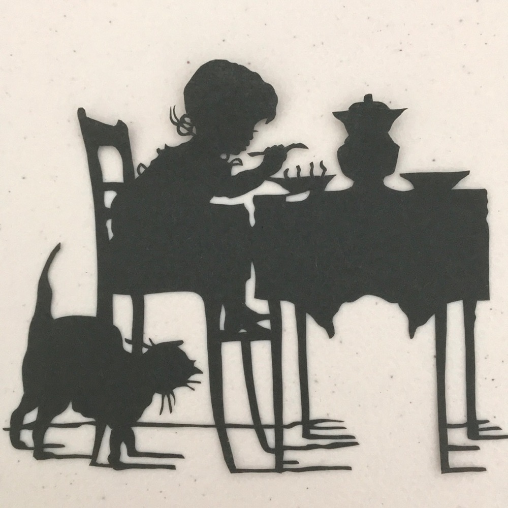 Childhood π₯ SET π Handmade PaperCut Silhouette Scherenschnitte π₯ Modern - Picture 9 of 13